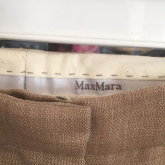 Max Mara Italian seasonless wool cropped trousers VTG - Picture 3 of 8